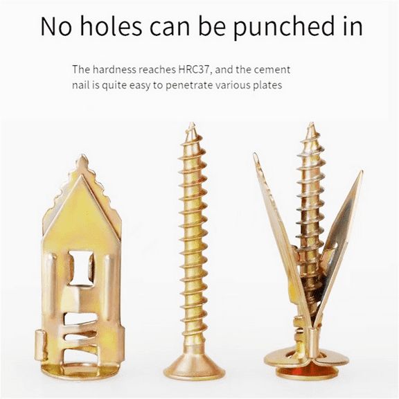 100Pcs Upgraded Self-Drilling Wall Anchor Screws, Premium Drywall Anchor and Screw Set for Easy Application