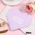 thumbnail image 1 of 100Pcs Valentine's Day Heart Shaped Paper Napkins Luncheon Napkins Love Heart Disposable Dinner Napkins for Anniversary Party Supplies, 1 of 6