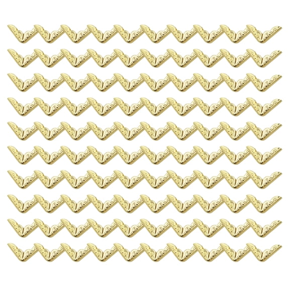 100Pcs Vintage Metal Photo Album Corner Protectors Antique Album Corner Guards For Scrapbooks And Memory Books