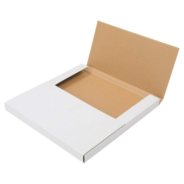 100Pcs Vinyl Record Mailers ,White Vinyl Record Shipping Boxes 