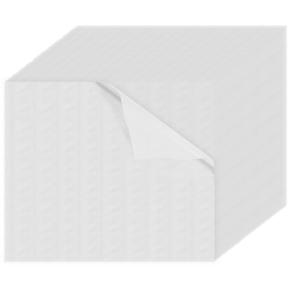 JTWEB 100Pcs Wash Away Embroidery Stabilizer PVA Water Soluble Embroidery Topping Film Stable Performance Water Soluble Stabilizer Precision Fit Embroidery Films Suitable for Shirts