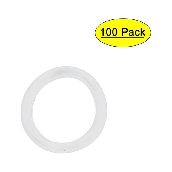 100Pcs White 12mm x 1.5mm Silicone Rubber Gasket O Ring Sealing Ring