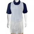 thumbnail image 1 of 100Pcs White Plastic Disposable Aprons for Cooking,Painting and More,Durable Thick Plastic Apron, 1 of 5