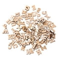 thumbnail image 1 of 100Pcs Wooden Alphabet Embellishment Wood Letters Scrapbooking Cardmaking Craft, 1 of 7