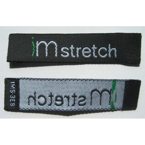 100Pcs Woven Clothing Sewing Labels, Size Tags Care Label - Im Stretch