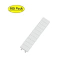 thumbnail image 1 of 100Pcs ZB6 DIN Rail Terminal Block Marking Labels Marking Tags Blank White, 1 of 5
