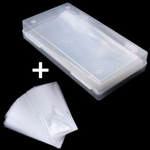 100Pcs/lot Clear Case Paper Money Currency W/Box Plastic Storage Pocket Sleeves Paper Money Album Currency Box Container