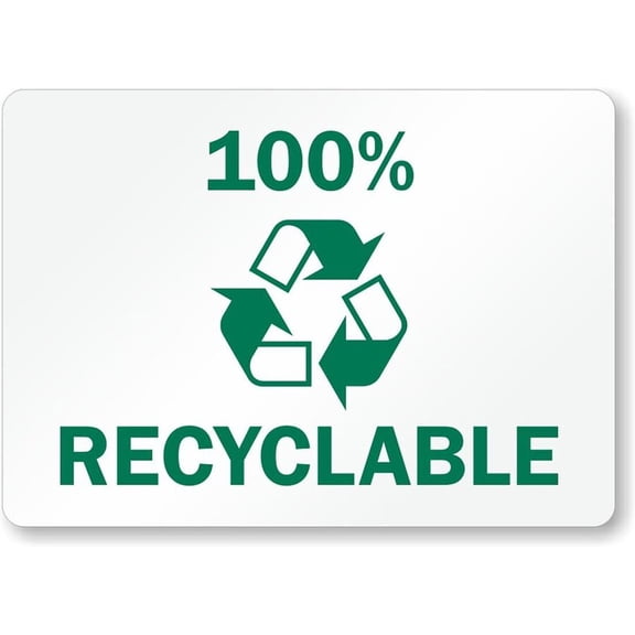 100Percent Recycling Weatherproof Metal Aluminum Sign Size: 8 x 12 Inch