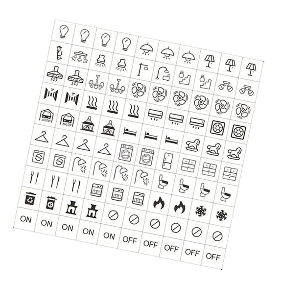 100Pieces Clear Transparent Light Labels Sticker for Home
