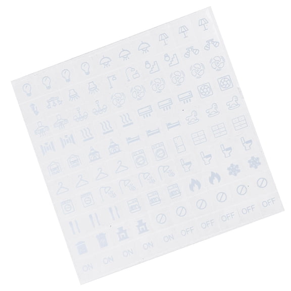 100Pieces Clear Transparent Light Labels Sticker for Home