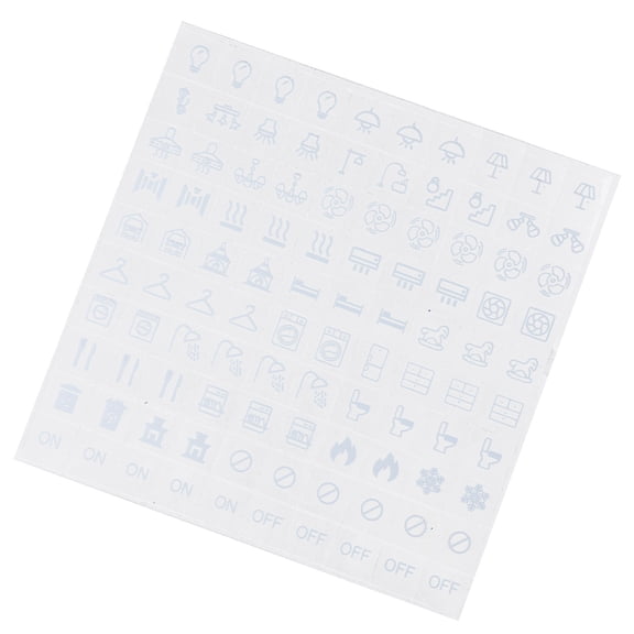 100Pieces Clear Transparents Light Switchs Label Sticker Waterproof Switchs Panel Labels for Home Bedroom Kitchen