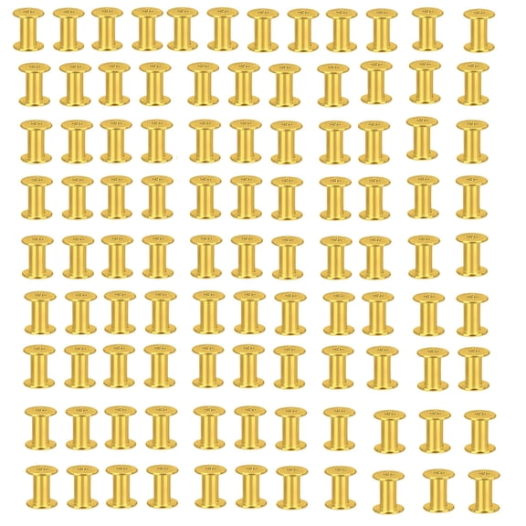 100Pieces Heavy Duty Rivets Nut Flat Thread Rivets Nutserts For Documents Files Binding Crafting Easy Installation