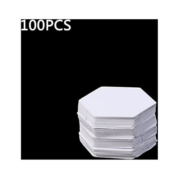 100Pieces Hexagon Paper Cutout Patchwork Templates Quilting Paper Cutout Accessories for Patchwork Sewing Craft Project