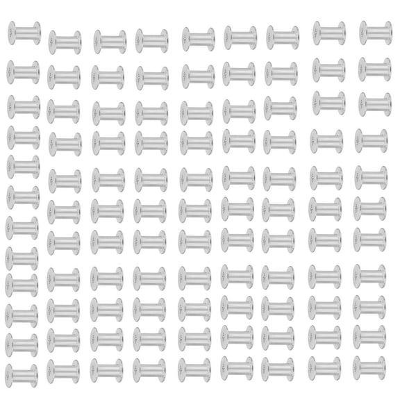 100Pieces Metal Binding Rivets Nut For Paper Document Organizing Easy Assembly Flat Thread Rivets Nutserts