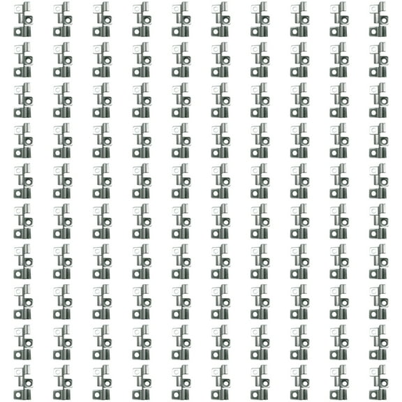 100Pieces Practical Deck Clip Stainless Steel Fasteners for Terraces Deck Boards Includes Screws and Bit Designs