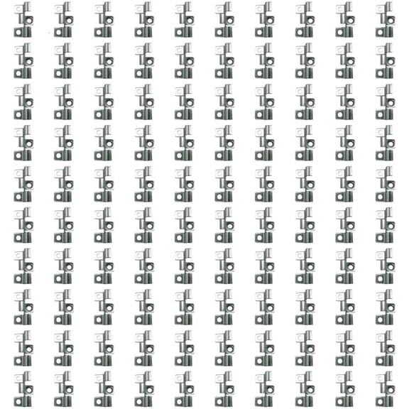 100Pieces Practical Deck Clip Stainlesses Steel Fasteners for Terraces Deck Boards Includes Screws and Bit Designs