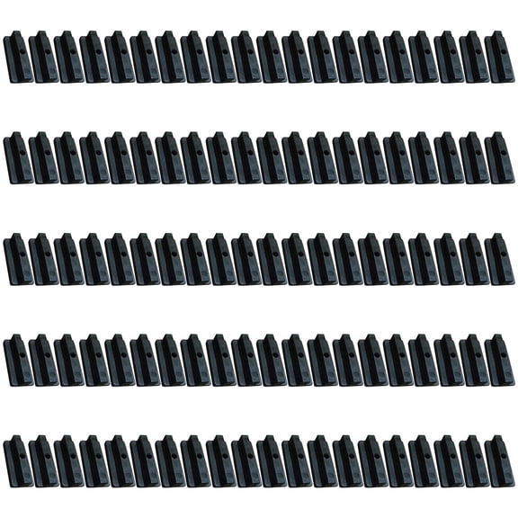 100Pieces Practical Decking Clip 6mm Plastic Fasteners for Terraces Boards Hide T Clip Systems Includes Plastic Screws