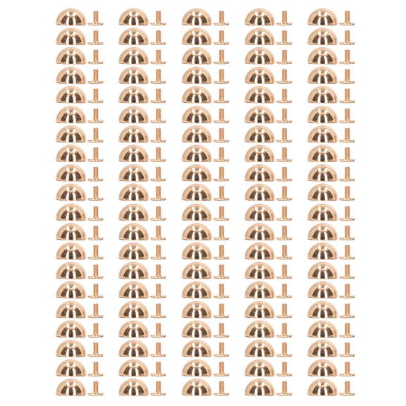 100Pieces Round Head Stud 15mm Plated Alloy High Hardness Leather Rivets for Leather Clothes Bag