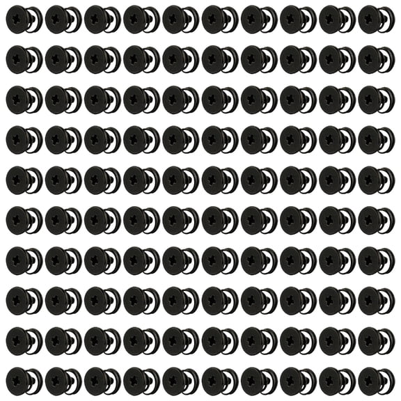 100Pieces Sturdy Carbon Steel Screws for GPU Heatsink and Computer Fan Mounting