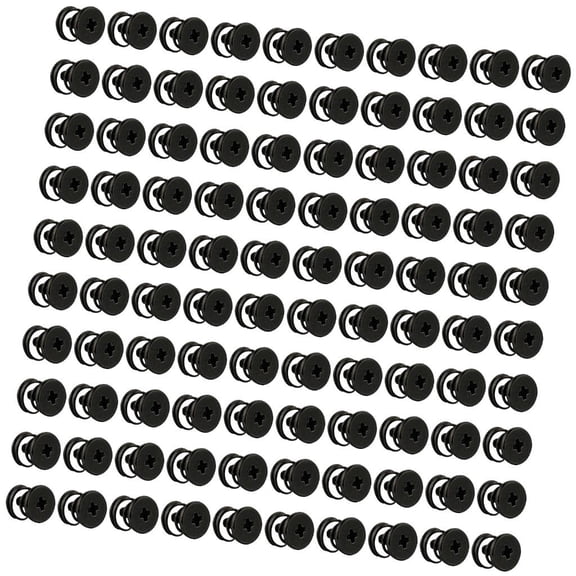 100Pieces Sturdy Carbon Steel Screws for Graphics Card Heat Dissipation and Computer Fan Fixing Hardware