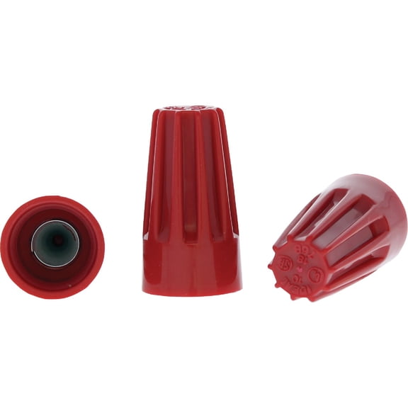 Ideal Industries Red Wire Nut Twist-On Wirenut - 100 Pack, Red