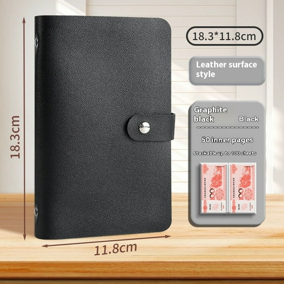 100Pockets Currency Album, Paper Money Banknote Collection Book Bills Holders Supplies for Collectors