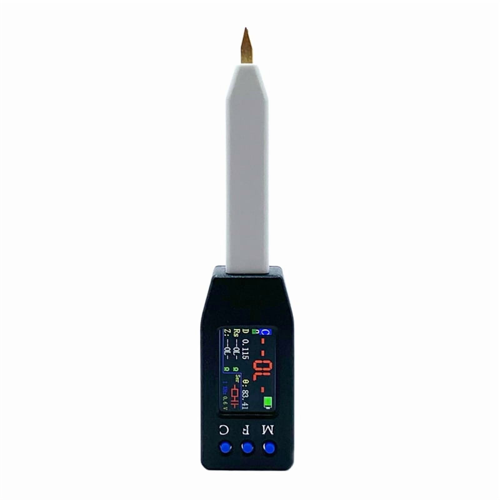 100S 100Hz/1Khz/10Khz Mini Intelligent Bridge Tweezers Tester Resistance Capacitance Inductance Diode Tester,1 * Mini Intelligent Bridge Tweezers,Black