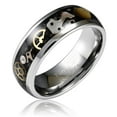 thumbnail image 1 of 100S JEWELRY Steampunk Gear Silver Tungsten Rings for Men Women Wedding Band Promise Engagement Anniversary Size 6-16 (Tungsten, 8.5), 1 of 6