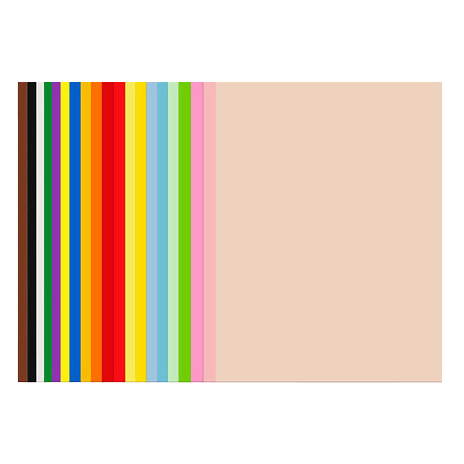 100Sheets Construction Paper,Neon Poster Board,Assorted Colors Construction Paper Card Stock Printer Paper for PrintingCardstock Paper,Color Paper for Diy Crafts(A)