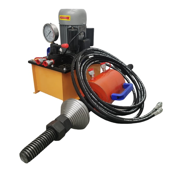 100T Heavy Duty Sleeve Press Tool Kit Hydraulic Excavator Bushing Press Machine with Electric Hydraulic Pump 220V