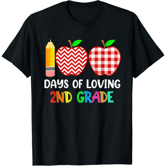 100Th Day Of School Shirt Teacher 2Nd Grade, Second Grade T-Shirt Unisex S-5XL Hot Trending Shirt, Vintage Birthday Gift