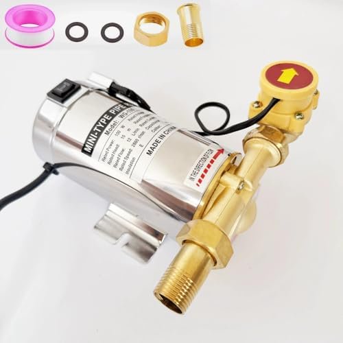 100W 110V Water Pressure Booster Pump 15 PSI Household Automatic Home Booster Pump with Water Flow Switch for Home Kitchen Bathroom Irrigation$$