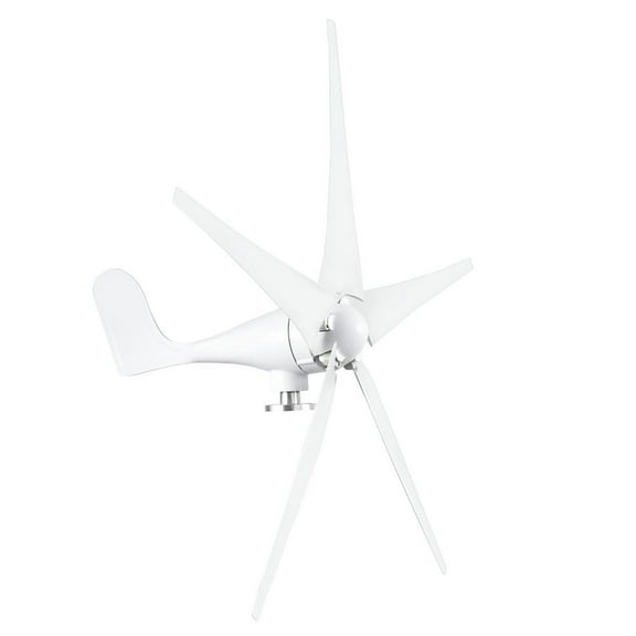 100W 12V/24V Wind Turbine Kit with Controller, 5-Blade Home Wind Power System for Boats & Mobile Homes