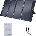 thumbnail image 1 of 100W 18V Foldable Solar Panel Kit,Monocrystalline Solar Battery Maintainer with 23.5% High Efficiency,Portable Solar Generator Charger for Outdoor Camping Van Rv Trip, 1 of 9