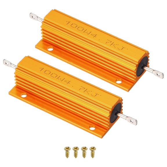 100W 4.7K Ohm Aluminum Shell Resistor Housing Resistor with Screws 2Set