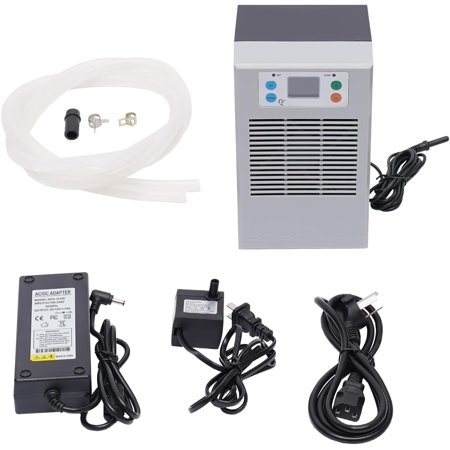 100W Aquarium Water Chiller, Aquarium Chiller Hydroponic Cooler Water Chiller with 2m Length Hose & Water Pump, Refrigeration Compressor Fish Tank Cooling System for Coral Reef, Capacity 7.93Gal