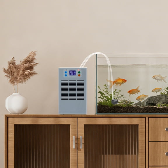 100W Aquarium Water Chiller and Heater, DC 12V Constant Temperature Control System for Home Fish Tank and Small Pond Water Regulation