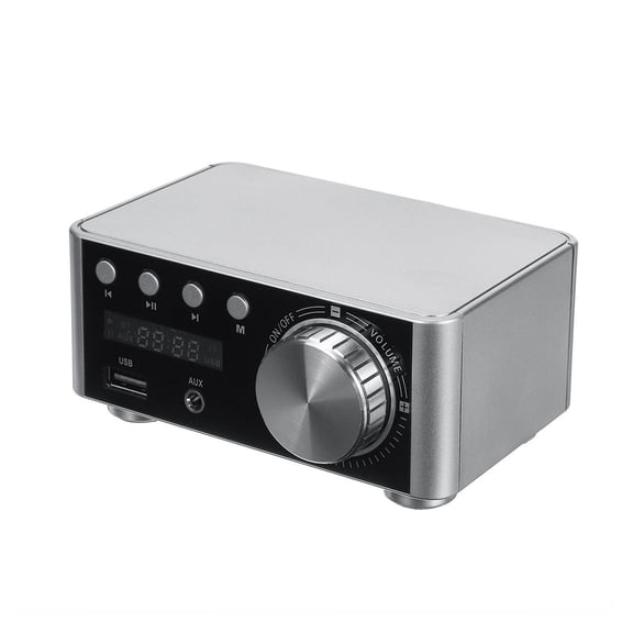 Inspiraflux Vehicle Audio Amplifier 100W Bluetooth 5.0 Class D Digital Home Car Marine USB AUX IN 1 Pack