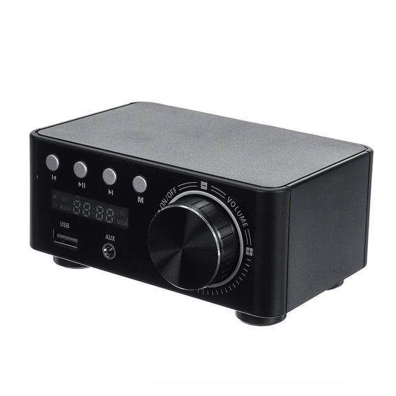 100W Audio HiFi Bluetooth 5.0 Power Class D Amplifier Tpa3116 Digital Amp Home Audio Car Marine USB AUX IN Mini Audio ,Small Footprint