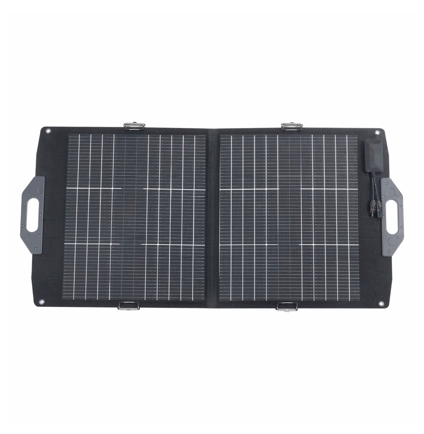 100W Bifacial Solar Panel, Foldable N-Type Monocrystalline Solar Charger, 24% Efficiency, MC4, USB-A/C, DC for Power Stations, Camping Hiking