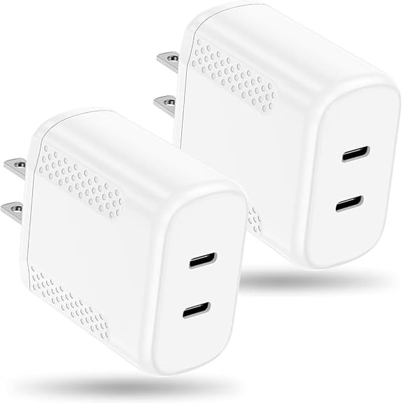 100W Dual USB C Charger Block, 3-Port 65W Fast USB-C Power Adapter Wall Charger Plug Type C Charging Block for Laptop Computer & Tablets/Phones iPhone 15/14/13/12/11/X, iPad