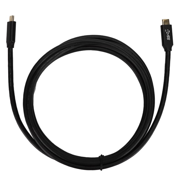 100W Fast Charge Cable - USB 3.1 Dual-Type C Ends with E-Marker Chip for High-Speed Power Delivery