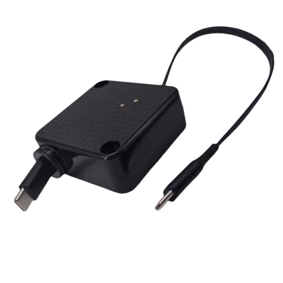 100W Fast Charging Retractable Charging Cable Delivering 480Mbps Transfer Speed Auto Roll Technology Fixed Base Installation