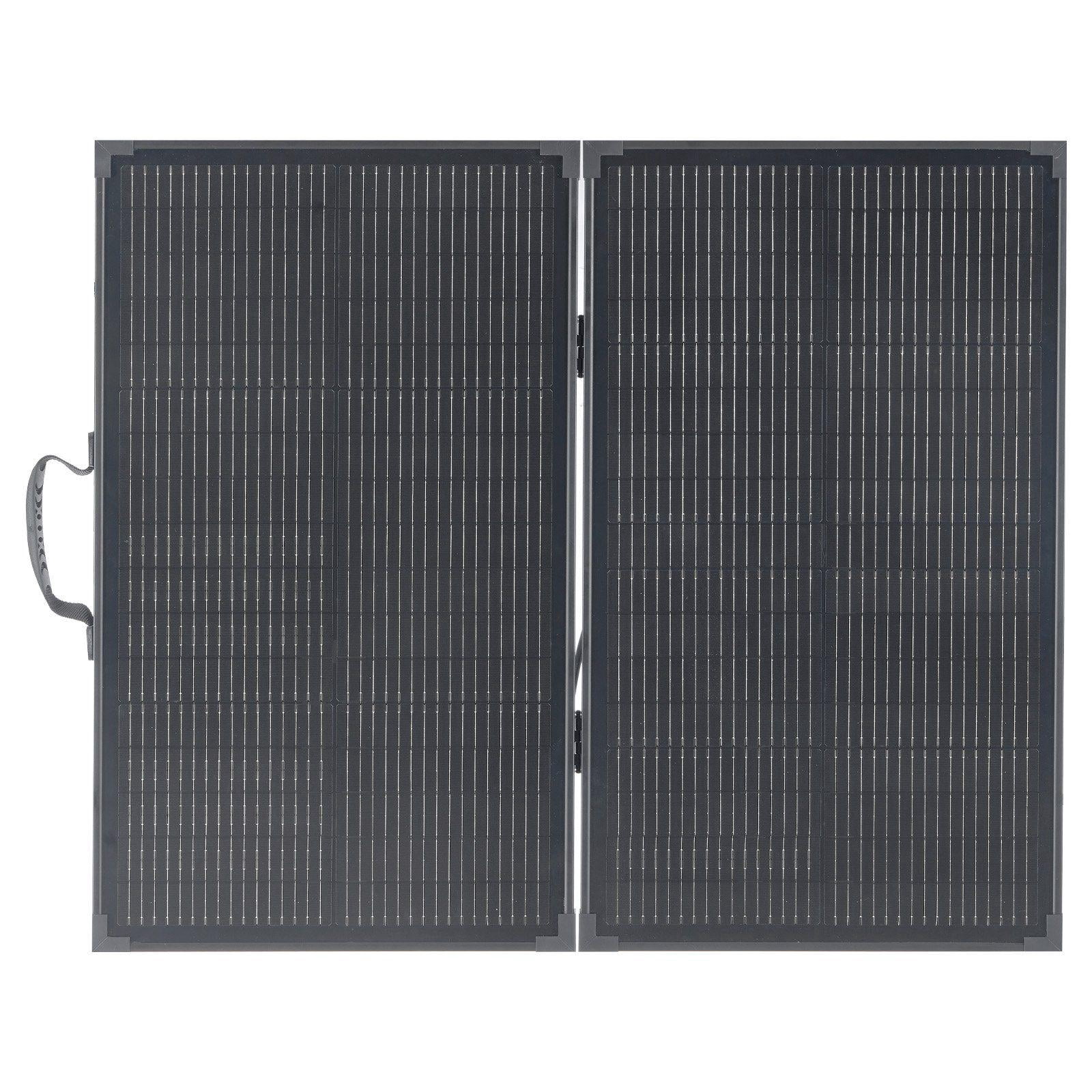 100W Foldable Solar Panel with Frame 16BB N-Type Monocrystalline 24% Efficiency IP67 Waterproof 30A PWM Controller MC4 Output for Camping Hiking RV Portable Charger