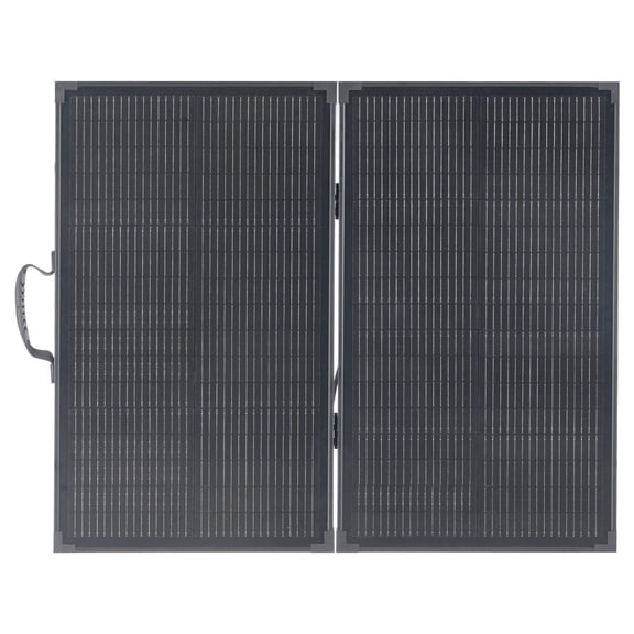 100W Foldable Solar Panel with Frame 16BB N-Type Monocrystalline 24% Efficiency IP67 Waterproof 30A PWM Controller MC4 Output for Camping Hiking RV Portable Charger
