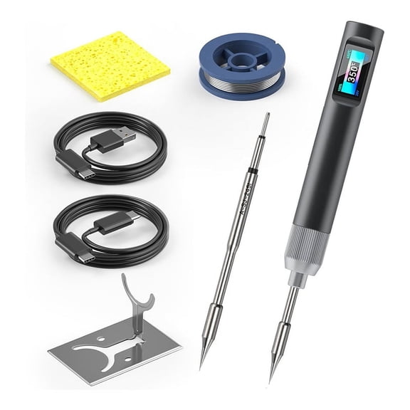 100W High Power Mini Soldering Iron,Usb Soldering Iron, Soldering Iron Accurate 60-450C, Welding Pen 2S Fast Heating