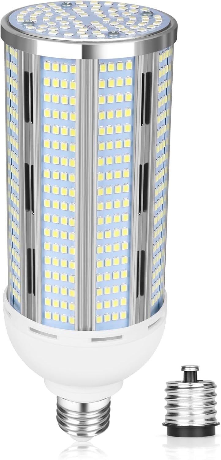 100W LED Corn Bulbs,12000 Lumen,6000K Daylight White,E26/E39 Base LED ...