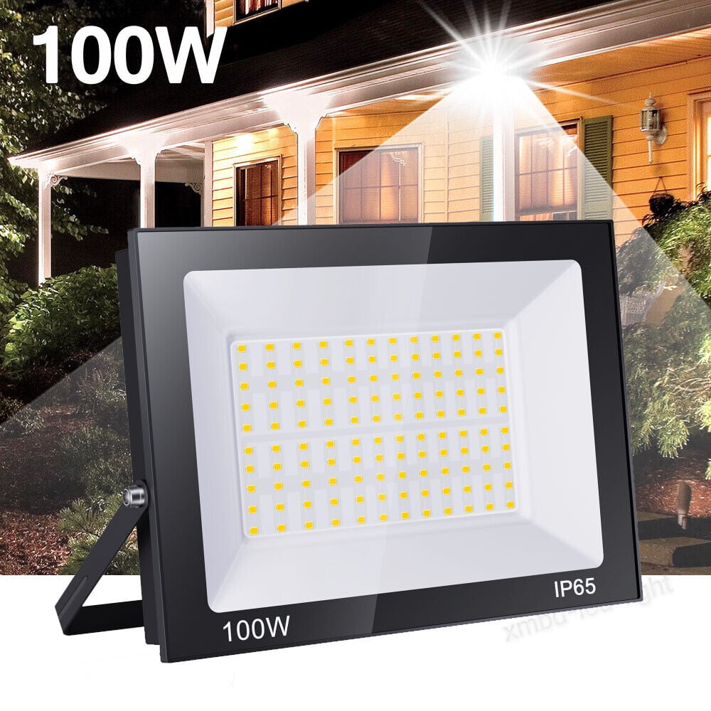 100W LED Flood Light Outdoor Security Spotlight Landscape Garden Yard Work Lamp
