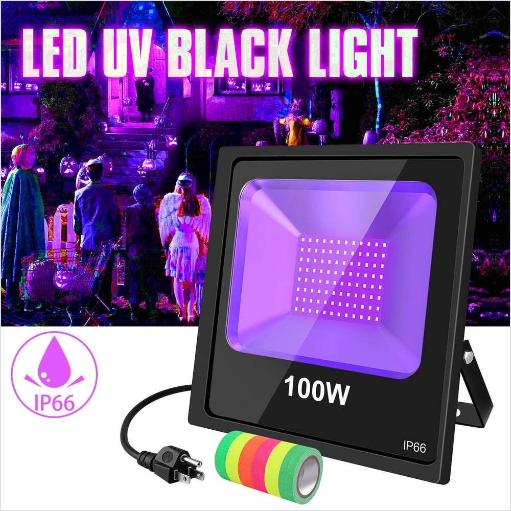 100W LED UV Black Light for Halloween Christmas Glow Party Club Stage