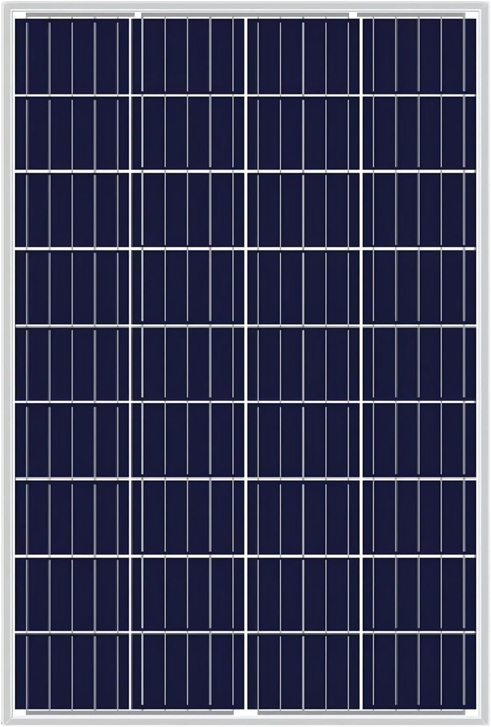 100W Mono-Crystalline Solar Panel for Power Generation- RV Solar Panel with Connectors for Battery Charging in Boats, Caravans & Off-Grid Applications-Solar System with 25-Year Service Life